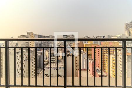 Studio para alugar com 26m², 1 quarto e sem vagaVaranda