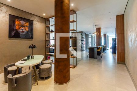 Studio para alugar com 30m², 1 quarto e sem vaga Studio para alugar com 30m², 1 quarto e sem vagaHall social