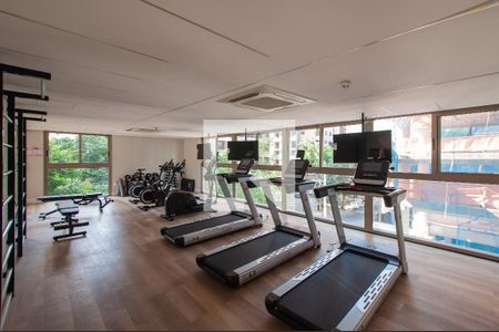 Studio para alugar com 25m², 1 quarto e sem vaga Studio para alugar com 25m², 1 quarto e sem vagaÁrea comum - Academia