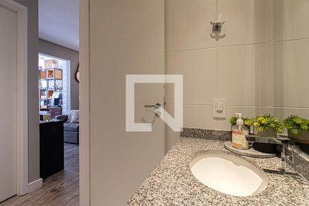 banheiro social de apartamento à venda com 2 quartos, 57m² em Vila da Saúde, São Paulo