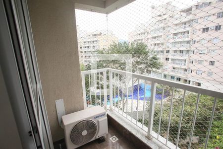 Varanda da Sala de apartamento à venda com 3 quartos, 77m² em Taquara, Rio de Janeiro