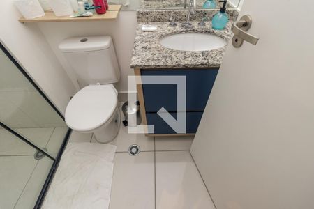 Banheiro de kitnet/studio à venda com 1 quarto, 20m² em República, São Paulo