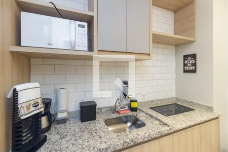 Cozinha de kitnet/studio à venda com 1 quarto, 20m² em República, São Paulo