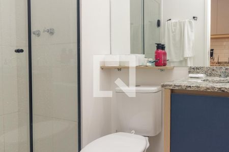 Banheiro de kitnet/studio à venda com 1 quarto, 20m² em República, São Paulo