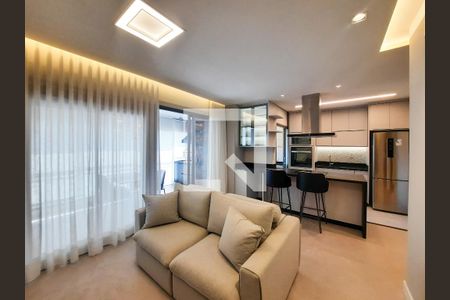 Sala de apartamento para alugar com 2 quartos, 77m² em Indianópolis, São Paulo