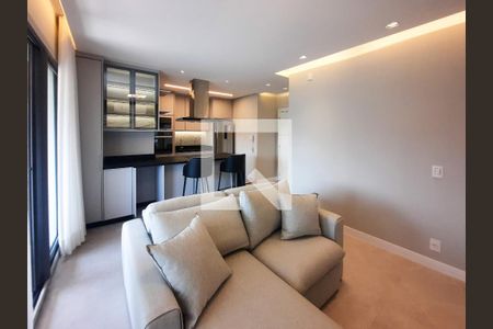 Sala de apartamento para alugar com 2 quartos, 77m² em Indianópolis, São Paulo
