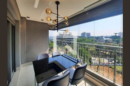Varanda gourmet de apartamento à venda com 2 quartos, 77m² em Indianópolis, São Paulo