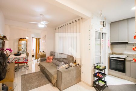Sala de apartamento à venda com 2 quartos, 51m² em Campestre, Santo André