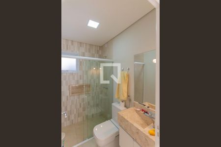 Banheiro da Suíte 1 de casa de condomínio à venda com 4 quartos, 360m² em Swiss Park, Campinas