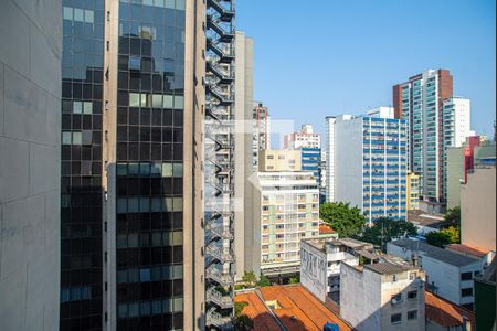 Vista da Varanda da Sala/Quarto de kitnet/studio para alugar com 1 quarto, 29m² em Bela Vista, São Paulo