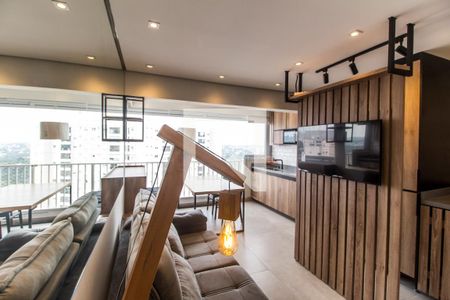 Sala de TV de apartamento à venda com 2 quartos, 53m² em Alphaville Empresarial, Barueri