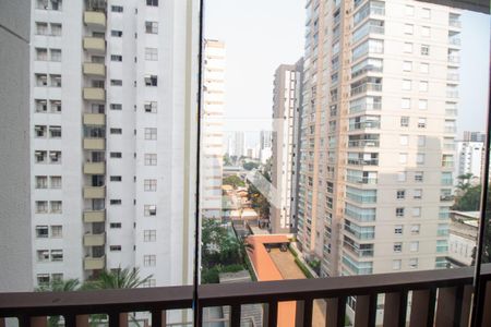 Varanda - Vista de kitnet/studio para alugar com 1 quarto, 27m² em Campo Belo, São Paulo