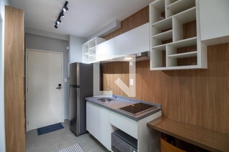Cozinha de kitnet/studio à venda com 1 quarto, 25m² em Campo Belo, São Paulo