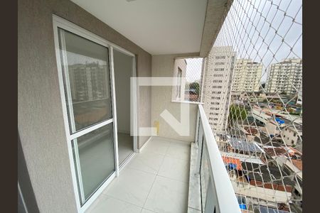 Varanda da Sala de apartamento à venda com 2 quartos, 56m² em Todos Os Santos, Rio de Janeiro