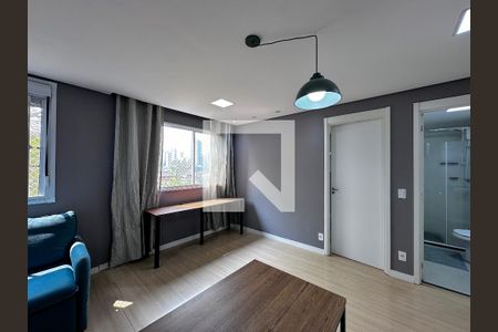 Sala de apartamento à venda com 1 quarto, 33m² em Santo Amaro, São Paulo