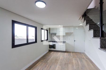 Sala e Cozinha de apartamento à venda com 2 quartos, 89m² em Vila Curuçá, Santo André