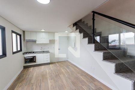 Sala e Cozinha de apartamento à venda com 2 quartos, 89m² em Vila Curuçá, Santo André
