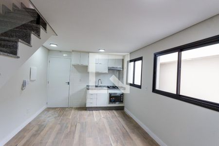 Sala e Cozinha de apartamento à venda com 2 quartos, 91m² em Vila Curuçá, Santo André