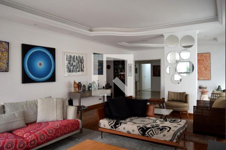Sala de estar de apartamento à venda com 4 quartos, 340m² em Jardim Paulista, São Paulo