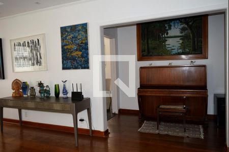 Sala de estar - detalhe piano de apartamento à venda com 4 quartos, 340m² em Jardim Paulista, São Paulo