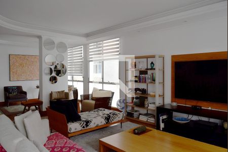 Sala de estar de apartamento à venda com 4 quartos, 340m² em Jardim Paulista, São Paulo