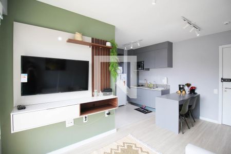 Sala de apartamento para alugar com 1 quarto, 36m² em Moema, São Paulo