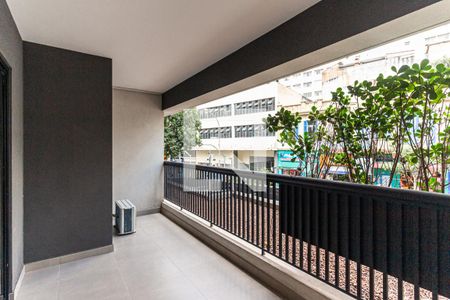 Varanda do Studio de kitnet/studio à venda com 1 quarto, 32m² em Campos Elíseos, São Paulo