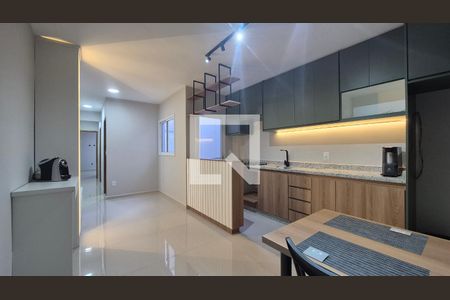 Sala de apartamento à venda com 2 quartos, 66m² em Vila Humaita, Santo André