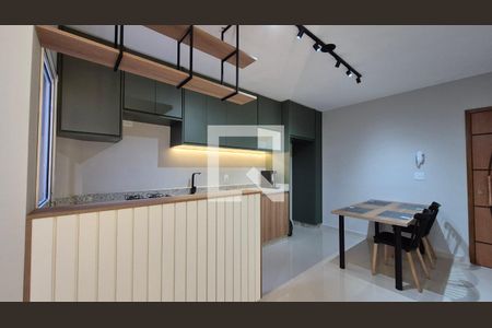 Cozinha de apartamento à venda com 2 quartos, 66m² em Vila Humaita, Santo André