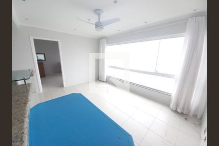 Sala de apartamento para alugar com 1 quarto, 55m² em Ilha Porchat, São Vicente
