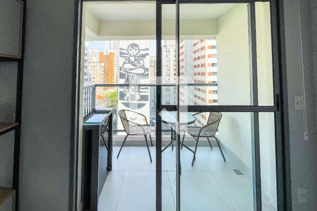 Varanda de kitnet/studio à venda com 1 quarto, 31m² em Jardim Paulista, São Paulo
