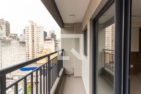 Studio para alugar com 27m², 1 quarto e sem vagaVaranda