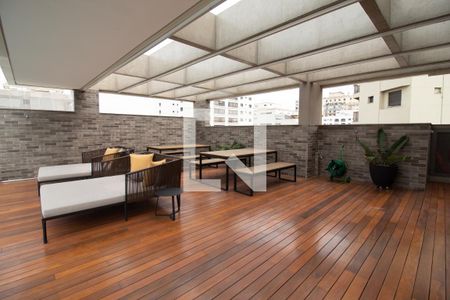 Apartamento para alugar com 38m², 1 quarto e 1 vaga Apartamento para alugar com 38m², 1 quarto e 1 vagaÁrea comum - Churrasqueira