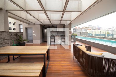 Apartamento para alugar com 38m², 1 quarto e 1 vaga Apartamento para alugar com 38m², 1 quarto e 1 vagaÁrea comum - Churrasqueira