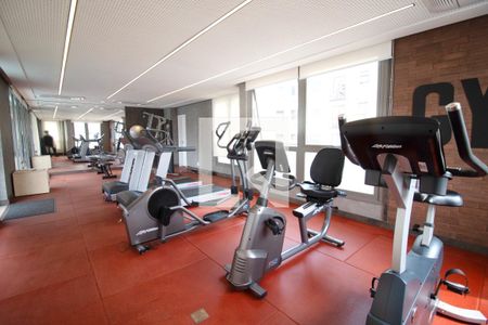 Apartamento para alugar com 38m², 1 quarto e 1 vaga Apartamento para alugar com 38m², 1 quarto e 1 vagaÁrea comum - Academia
