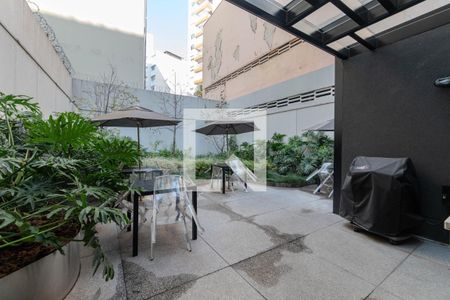 Studio para alugar com 28m², 1 quarto e sem vaga Studio para alugar com 28m², 1 quarto e sem vagaÁrea comum - Churrasqueira