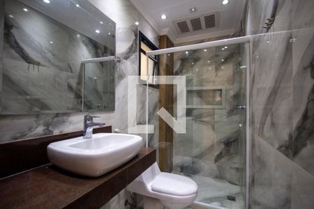 Banheiro da Suíte 1 de apartamento à venda com 3 quartos, 70m² em Recreio dos Bandeirantes, Rio de Janeiro