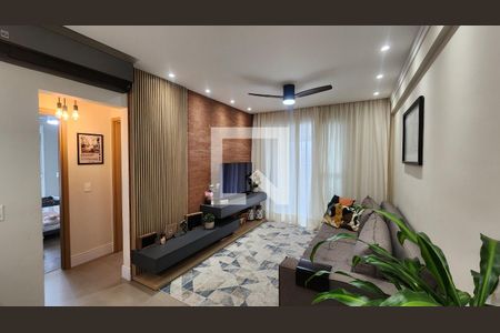 Sala de apartamento para alugar com 3 quartos, 134m² em Gonzaga, Santos