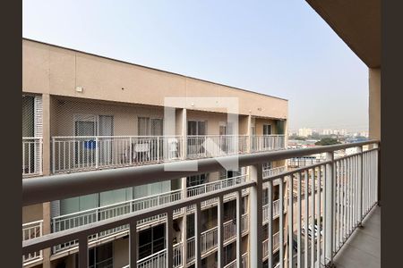 Varanda da Sala e Quarto de apartamento à venda com 1 quarto, 28m² em Vila Palmeiras, São Paulo