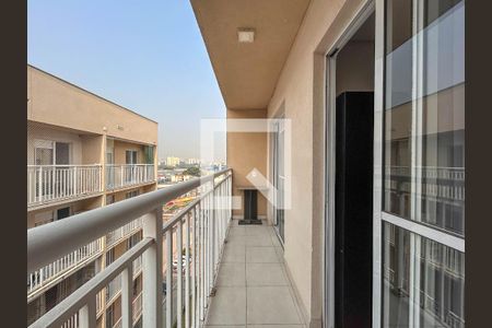 Varanda da Sala e Quarto de apartamento à venda com 1 quarto, 28m² em Vila Palmeiras, São Paulo