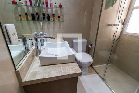 Banheiro da Suíte 1 de apartamento à venda com 3 quartos, 161m² em Vila Romana, São Paulo