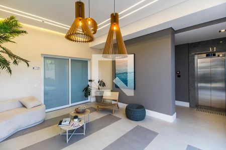 Apartamento para alugar com 45m², 1 quarto e 2 vagasHall social