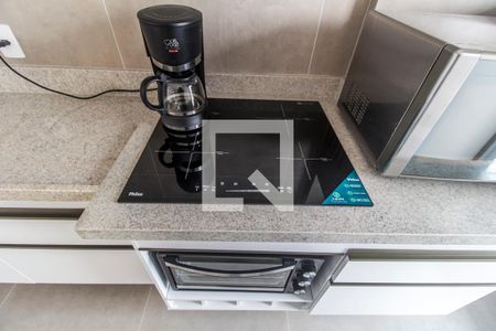 Apartamento para alugar com 45m², 1 quarto e 2 vagasDetalhe da cozinha