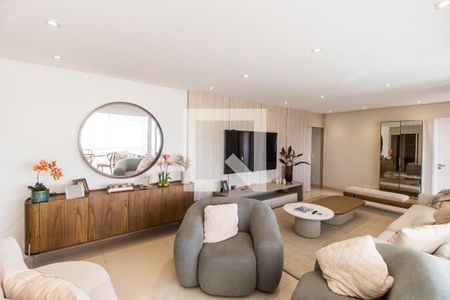 Sala  de apartamento para alugar com 3 quartos, 196m² em Empresarial 18 do Forte, Barueri