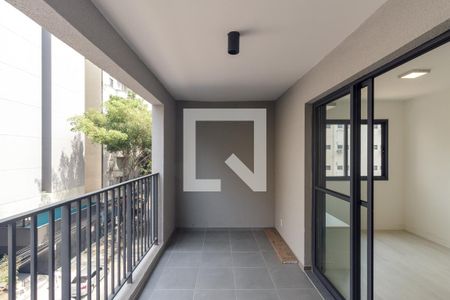 Varanda Sala de apartamento para alugar com 1 quarto, 35m² em Vila Buarque, São Paulo