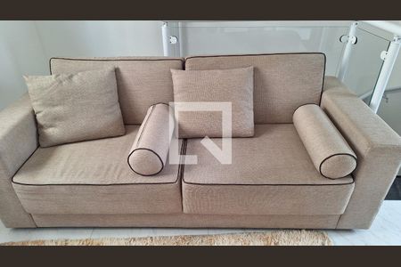 Detalhe da sala de casa de condomínio para alugar com 2 quartos, 70m² em Vila Caiçara, Praia Grande