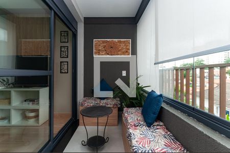 Studio à venda com 28m², 1 quarto e sem vagaVaranda