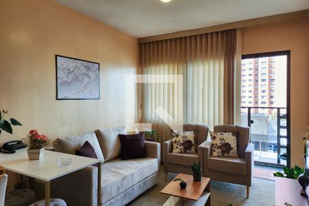 Sala de apartamento para alugar com 1 quarto, 50m² em Centro, São Bernardo do Campo