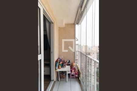 Varanda da Sala de apartamento à venda com 2 quartos, 50m² em Taboão, São Paulo