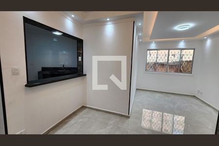 Sala de apartamento para alugar com 2 quartos, 58m² em Saboó, Santos